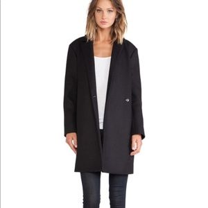 BLQ Basiq Long Coat in Black